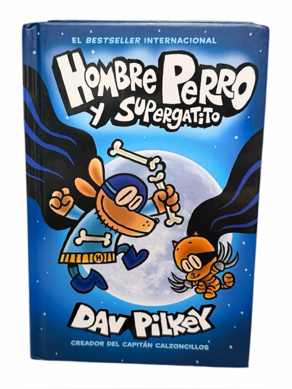 Scholastic Blue Illustrated Comic Cover with Orange Characters